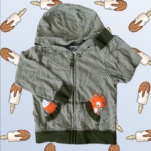 Fox zip up sweatshirt